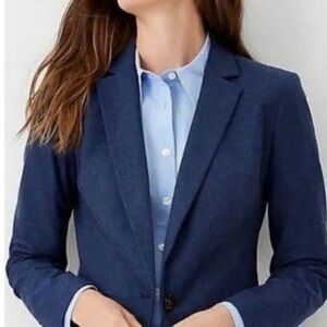 Banana Republic Navy Blazer Heathered Size 4